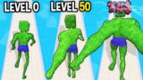 Monster School: Big Muscled Run Rush GamePlay Mobile Game Runner Max Level LVL – Minecraft Animation