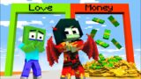 Monster School: DESTINY RUN CHALLENGE – FNF Road Love or Money | Minecraft Animation