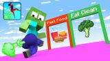 Monster School: Fart run challenge | Minecraft Animation