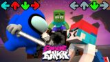 Monster School: Friday Night Funkin vs Among Us Battle | Minecraft Animation