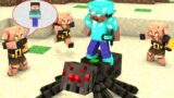 Monster School : Herobrine Pro vs Giant Spider – Minecraft Animation