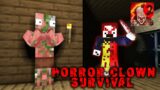 Monster School : Horror Clown Survival Challenge – Minecraft Animation