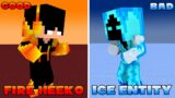 Monster School : Ice Entity and Fire Heeko – Minecraft Animation