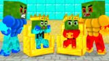 Monster School : Ice Vs Fire Baby Zombie w Squid Game Doll  Sad Story – Minecraft Animation