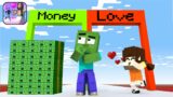 Monster School: Love curse challenge – Money vs Love | Minecraft Animation