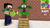 Monster School : Planting Challenge  – Minecraft Animation