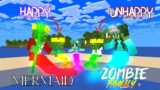 Monster School : Unhappy MERMAID And Happy MERMAID Zombie & Cute Girls – Minecraft Animation