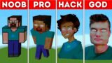 Pixel Art (NOOB vs PRO vs HACKER vs GOD) Herobrine in Minecraft