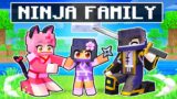 Playing as a NINJA FAMILY In Minecraft!