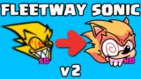 Redrawing Friday Night Funkin Fleetway Sonic v2 | FNF Icons Test | Original VS Remaster Icons