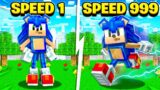 SLOWEST Sonic to The FASTEST Sonic in Minecraft!
