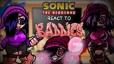 Sonic Characters React To Friday Night Funkin VS Baddies // Stephanie // FNF GCRV