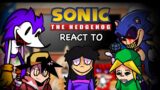 Sonic Characters React To Friday Night Funkin VS Creepypasta Collection / Needlemouse,Gold,& MORE /