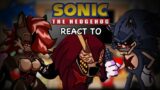 Sonic Characters React To Friday Night Funkin VS Sonic.exe Hell Reborn // GCRV