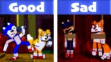 Sonic.EXE And Tails Dancing Meme – Good Ending VS Sad Ending (Minecraft Animation) FNF