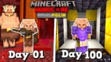 Surviving 100 Days As A Piglin In Minecraft Hardcore Hindi #minecraft100days #minecrafthardcore