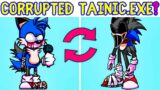 Tails.Exe + Corrupted Sonic = Corrupted Tainic.Exe FNF Swap Characters Friday Night Funkin Swap Hero