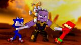 Thanos VS Sonic And Tails Dancing Meme – Sad Ending (Minecraft Animation) FNF