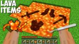 This is THE BEST WAY TO GET LAVA ITEMS in Minecraft ! NEW LAVA ITEMS !