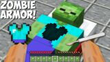 This is THE BEST WAY TO GET ZOMBIE ARMOR in Minecraft ! NEW ZOMBIE ITEMS !
