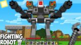 This is a SUPER SECRET WAY TO SPAWN BIGGEST FIGHTING ROBOT in Minecraft ! TITAN ROBOT MACHINE !