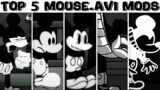 Top 5 Mouse.AVI Mods in Friday Night Funkin'