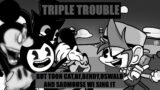 Triple Toons , Triple Trouble But Toon BF,Cat,Bendy,Oswald And Sadmouse WI Sing It | FNF COVER