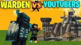 Warden VS Youtubers Base | Minecraft hindi