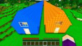What's INSIDE the LONGEST HOUSES in Minecraft ? WATER HOUSE vs LAVA HOUSE !