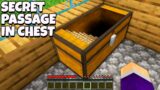 Where does lead SECRET STAIRS PASSAGE inside CHEST in Minecraft ? INCREDIBLY CHEST BASE !
