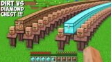 Why are THESE VILLAGERS CARRYING THAT LONG DIAMOND vs DIRT CHEST in Minecraft ? CHEST BATTLE !