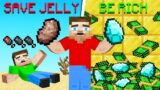 Would You Rather Save Jelly Or Be Rich? (Minecraft)