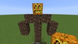 what if you create a HALLOWEEN GOLEM in MINECRAFT