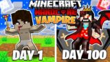 I Survived 100 Days as a VAMPIRE in HARDCORE Minecraft (hindi)