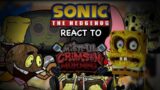 Sonic Characters React To Friday Night Funkin VS Mistful Crimson Morning V1 Update  // GCRV //P-2
