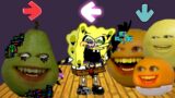 FNF Character Test | Gameplay VS Playground | Annoying Orange Pibby | corrupted pear | SpongeBob