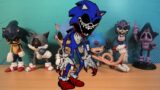 3D Printed Sonic.EXE FNF Figures