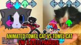 A.G.O.T.I PARASITE but Towel Cat VS ANIMATED TOWEL Cat? – Friday Night Funkin' Animation