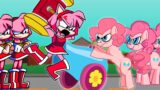 Amy VS Pinkie Pie | Blockhead Song | FNF Animation