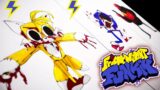 Como Dibujar a SONIC.EXE 2.5/3.0 -CANCELLED | FRIDAY NIGHT FUNKIN | how to draw Vs Sonic.EXE 3.0 FNF