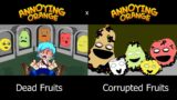 Corrupted Fruits Vs Annoying Orange Funeral | Come and Learn With Pibby / FNF Animation / Antoons