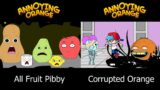 Corrupted Fruits Vs Annoying Orange Pibby | Come and Learn With Pibby / FNF Animation