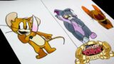 Dibujo Friday Night Funkin' vs Tom & Jerry (Creppypasta Tom's Basement) | Drawing Fnf Tom & Jerry
