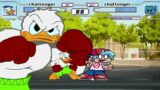 Don't Mess with an Angry Duck | Donald Duck VS FNF Boyfriend | Crewmate | Kirby