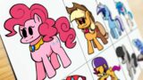 Drawing FRIDAY NIGHT FUNKIN' Pinkie Pie + Cupcakes HD, Funkin' Is Magic Extras (FNF Mod)