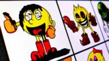 Drawing Friday Night Funkin VS New Pibby Pacman/Ms.Pacman / PAC-MAN (fnf mod)