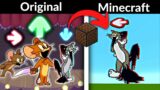 FNF Character Test | Gameplay VS Minecraft Note Block | Pibby Tom | Tom &Jerry Basement | Playground