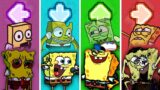 FNF Character Test | Gameplay VS Playground Mod: SpongeBob All Characters [40 characters]