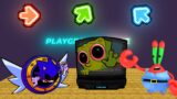 FNF Character Test | Gameplay VS Playground | Sonic.EXE 3.0 | Spongebob | Mr. Krab | FNF Mods