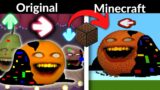 FNF Character Test | Sliced | Gameplay VS Minecraft Note Block | Vs Annoying Orange
